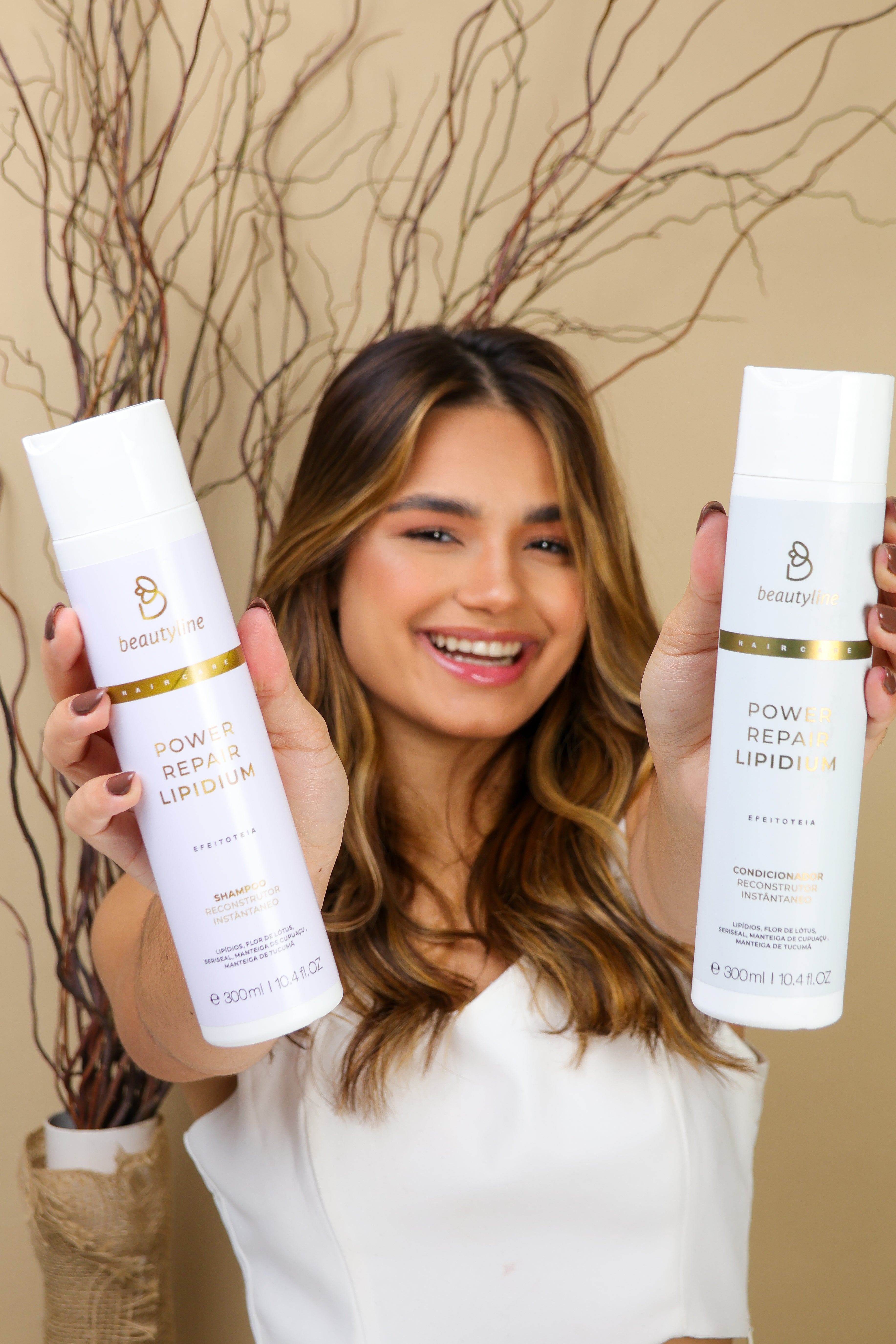 Kit Shampoo e Condicionador Power Repair Lipidium 300g